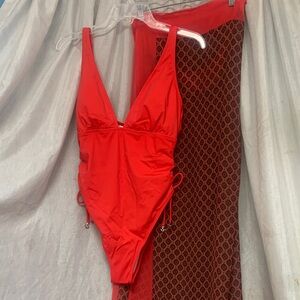 VENUS Red One-Piece Swimsuit